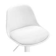 Tabouret blanc entièrement réglable 36x40x85 cm