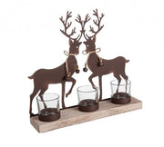 2x Bougie 3P Country Renna Rusty