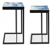 Set de deux tables basses d'ameublement bizzotto