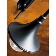 Lampadaire structure 2 lumières en aluminium moulé sous pression noir et h.230 cm