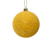 Ballon de ballon de Noël ballon en fausse fourrure avec des paillettes combinées avec la couleur du chapeau de couleur or clair l 8cm x p p 8cm x h 8cm x Ø 8cm