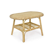 INES Table basse d'extérieur en rotin 80x50x h50 cm