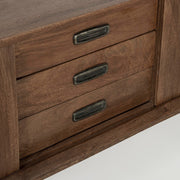 Meuble TV vintage 2 portes 3 tiroirs Sherman
