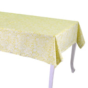 Nappe Flora jaquard citron vert cm140x240