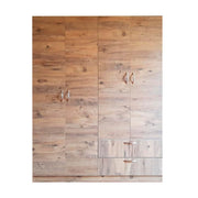 Armoire avec 4 portes et 2 tiroirs en chêne 120 x 41 x 170 cm