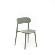 Chaise en polypropylène gris clair 48x52x77,5h cm