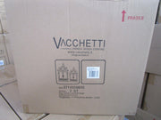 Lanterne rectangulaire en métal blanc 1-2 cm24x16,3h43