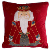 Coussin en tissu roi rouge cm40x40x12