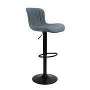 Tabouret réglable gris avec pied noir