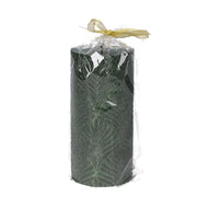 Bougie à la paraffine verte cm ø7h15