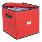 Boîte de 6x Sphères de Noël Rouge Qu 27P D100