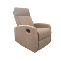 Chaise de relaxation manuelle en tissu Tortora 77 x 93 x 106 cm