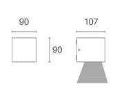 Applique 6W LED 3000k Lula Grafite Line