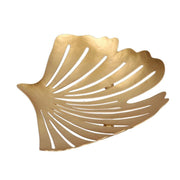 Bougeoir métal doré 1p cm25x17h4