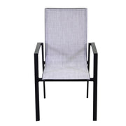 Fauteuil en aluminium et textline Cleveland anthracite