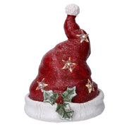 Chapeau en résine led rouge cm28x26h36,7