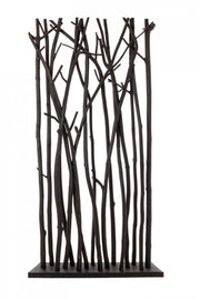 Paravent Aili en bois naturel noir 100x18,5x180h cm