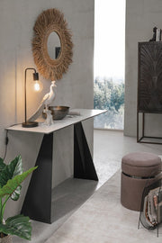 Miroir avec morue à cadre d'illusion naturelle. 0242648