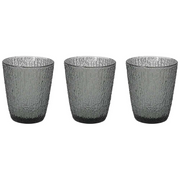 Set 3 Gobelets en Verre Gris 280 Cc Ligne DAVOR