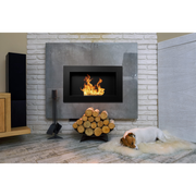 Fiche de bioéthanol ou construit -in Pise noire L 65 x P 12 x H 40