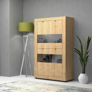 Buffet de salon Showcase avec quatre portes Chêne FIESTA 102x45x h162 cm