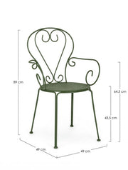 4x Chaises C-Br Etienne Forest