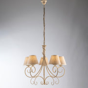 Lustre Vienne Iron Ivory Gol