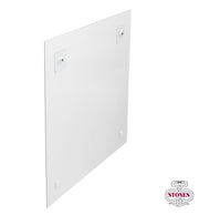 Tableau sur verre 70x70 cm avec toile multicolore