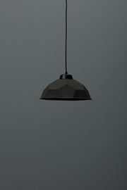 Lampe à suspension avec abat-jour en carton recyclé noir D35xD35x160h cm