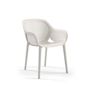 Fauteuil design Atra gris blanc