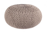 Pouf tressé gris tourterelle bizzotto cm 80
