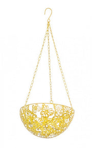 4x Pot Suspendu Papillon Jaune D 25