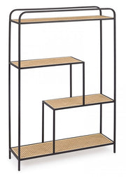 Bibliothèque de forme en acier avec quatre étagères Anthracite ELYOT 85,5x25,5x h131 cm