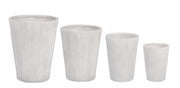 Set4 P.Vaso Côtelé Svas Bianco