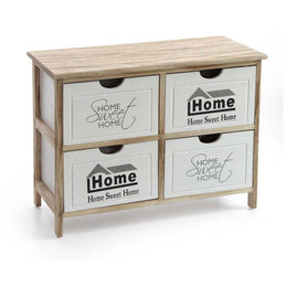 4 tiroirs coffre de tiroirs 67 x 28 x 47 h cm