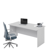 H74X160X80CM Bureau blanc Couleur blanche
