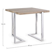 Table basse bois style Atmosphère 60x60 cm
