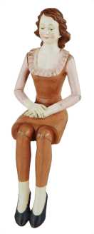 Femme assise jw-9665 cm. 12,5 x 12,5 h 38