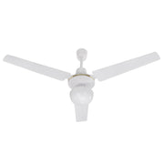 Ventilateur de plafond à trois lames avec métal avec diamètre léger 120 cm blanc 70W
