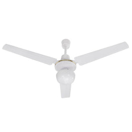 Ventilateur de plafond à trois lames avec métal avec diamètre léger 120 cm blanc 70W