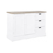 Buffet en MDF deux portes trois tiroirs Bianca DOROTEA 123x40x h82 cm