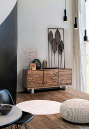 Pouf sable tressé bizzotto cm 80