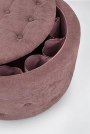 Pouf Cont.P.Scarpe Ernestine Dark Rose