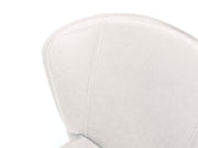 Chaise en similicuir et assise blanche 49x56x82h cm