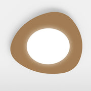 Plafonnier en métal doré avec LED intégrée 42x h5 cm