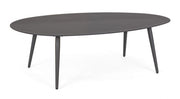 Table basse d'extérieur en aluminium Anthracite RIDLEY 120x75x h36 cm