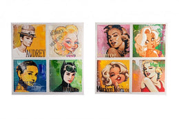 2x Couronne Peinture à l'huile P453-1-2 Ass2 60X60