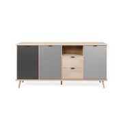 (3c) Buffet 3 portes avec 2 tiroirs 180 x 88 x 40 h cm (EPIK52)