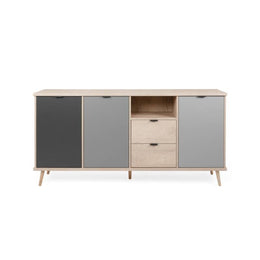 (3c) Buffet 3 portes avec 2 tiroirs 180 x 88 x 40 h cm (EPIK52)