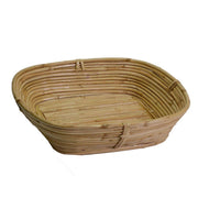 Panier rectangulaire en jonc naturel cm31xh7x27